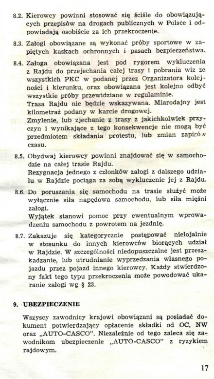 Rajd Stomil - 1976r